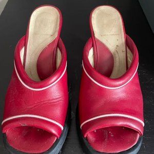 John Fluevog  Mini Open Toe Mules